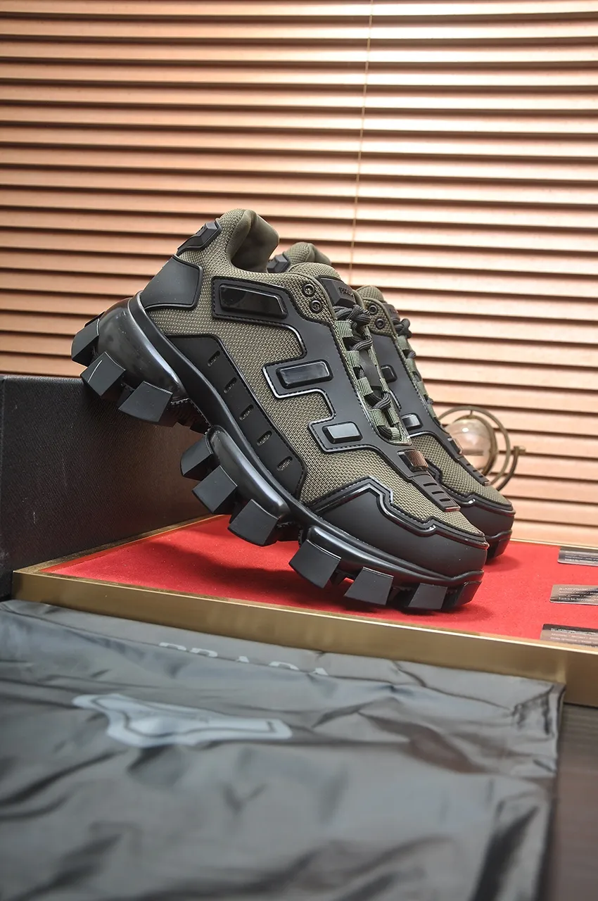 Men's shoes 💰620💶[PRADA] Top original items, new seasonal styles, high quality original items, top original breathable fabric + imported glue, imported stretch fabric inside with original cowhide foot pads, original air cushion outsole! Quality guaranteed! Code 38-45 (45 customized)